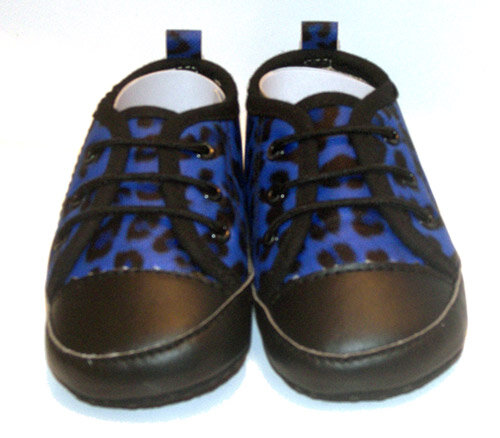 ZAPATO BEBE LEOPARDO AZUL